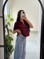 تیشرت نیم زیپ طرح ami - Image 2