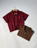 تیشرت نیم زیپ طرح ami - Image 9